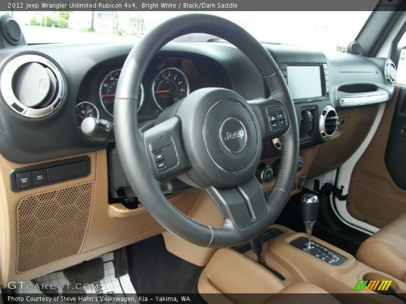 Bright White / Black/Dark Saddle 2012 Jeep Wrangler Unlimited Rubicon 4x4