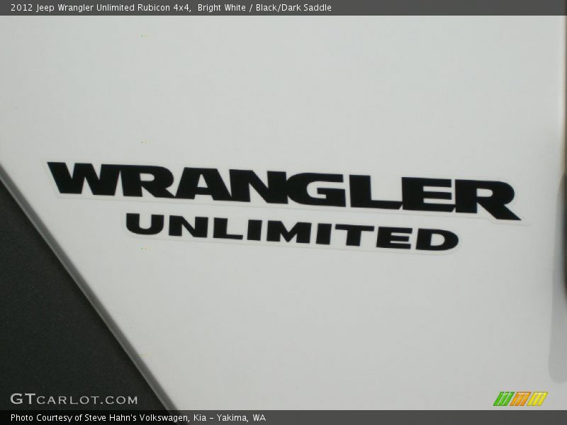 Bright White / Black/Dark Saddle 2012 Jeep Wrangler Unlimited Rubicon 4x4
