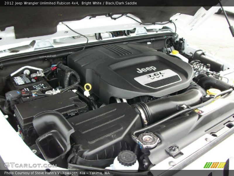 Bright White / Black/Dark Saddle 2012 Jeep Wrangler Unlimited Rubicon 4x4