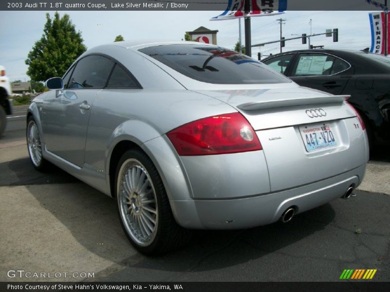 Lake Silver Metallic / Ebony 2003 Audi TT 1.8T quattro Coupe
