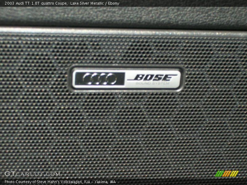Lake Silver Metallic / Ebony 2003 Audi TT 1.8T quattro Coupe