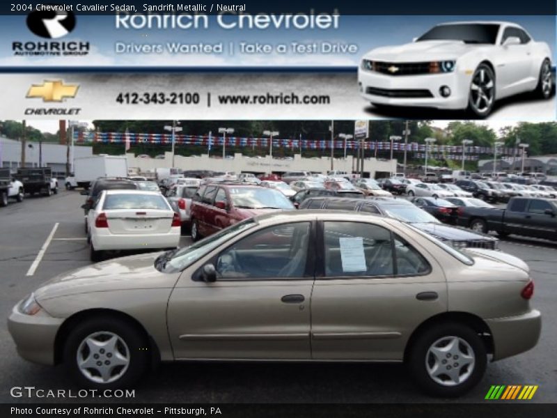 Sandrift Metallic / Neutral 2004 Chevrolet Cavalier Sedan