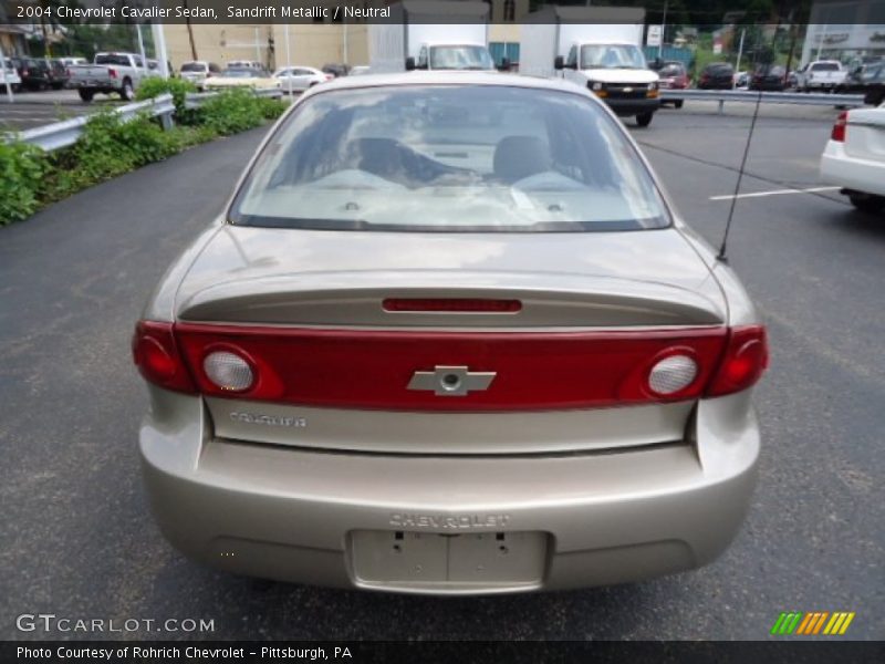 Sandrift Metallic / Neutral 2004 Chevrolet Cavalier Sedan