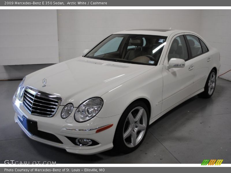 Arctic White / Cashmere 2009 Mercedes-Benz E 350 Sedan