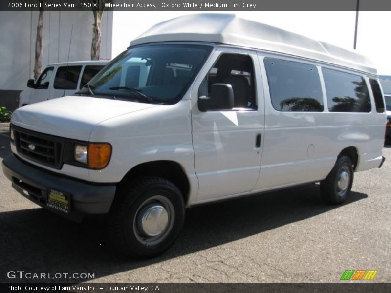 Oxford White / Medium Flint Grey 2006 Ford E Series Van E150 XL  Wheelchair Access