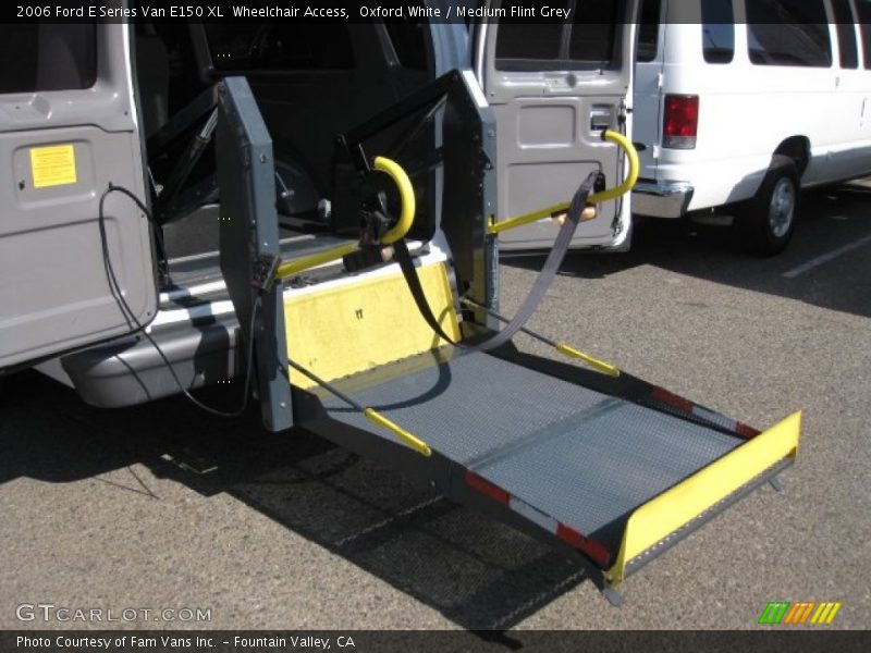 Oxford White / Medium Flint Grey 2006 Ford E Series Van E150 XL  Wheelchair Access