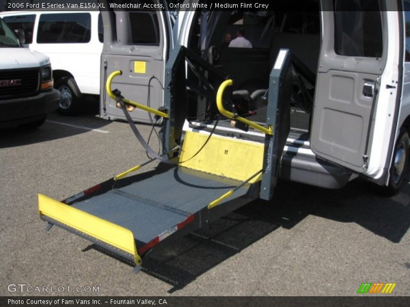 Oxford White / Medium Flint Grey 2006 Ford E Series Van E150 XL  Wheelchair Access