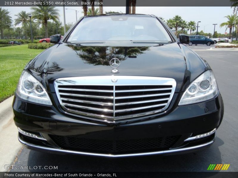 Black / Black 2012 Mercedes-Benz S 550 4Matic Sedan