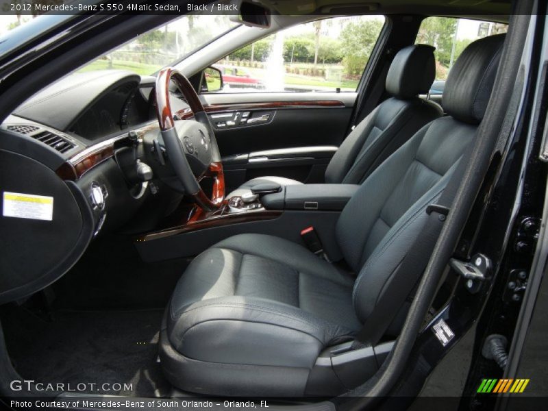 Black / Black 2012 Mercedes-Benz S 550 4Matic Sedan