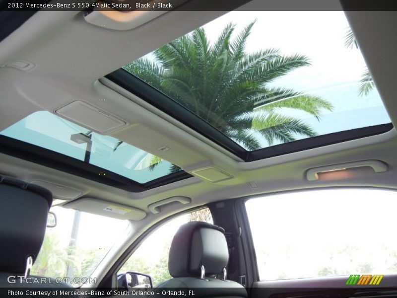 Sunroof of 2012 S 550 4Matic Sedan