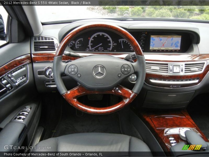 Dashboard of 2012 S 550 4Matic Sedan