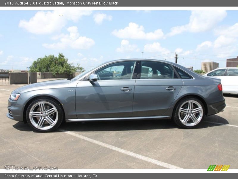 Monsoon Gray Metallic / Black 2013 Audi S4 3.0T quattro Sedan