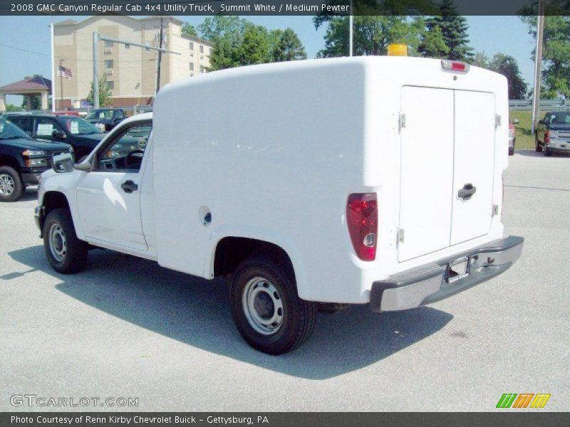 Summit White / Medium Pewter 2008 GMC Canyon Regular Cab 4x4 Utility Truck
