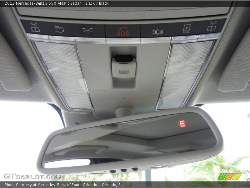 Controls of 2012 S 550 4Matic Sedan