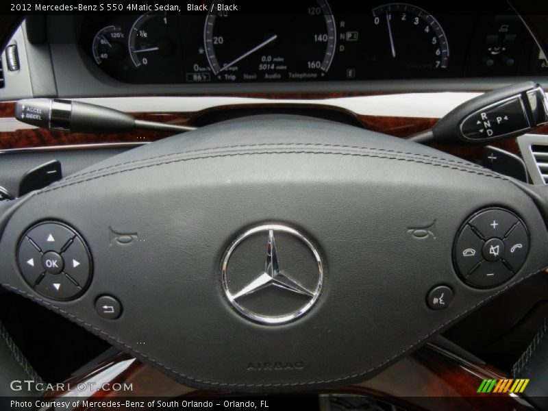  2012 S 550 4Matic Sedan Steering Wheel