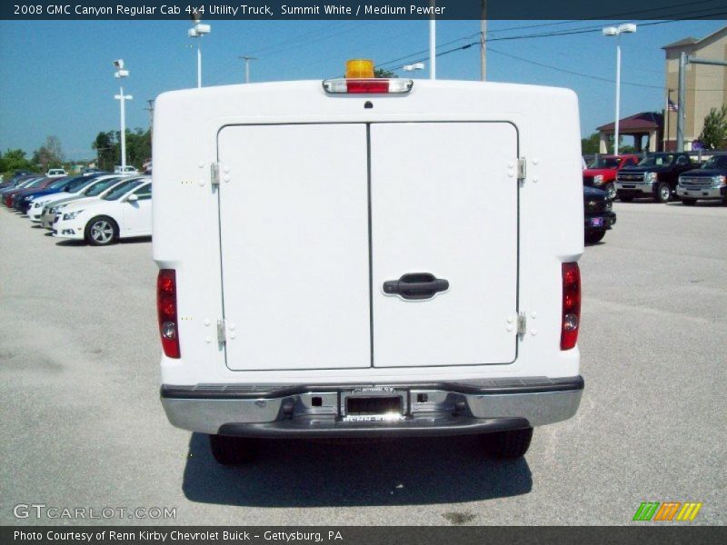 Summit White / Medium Pewter 2008 GMC Canyon Regular Cab 4x4 Utility Truck