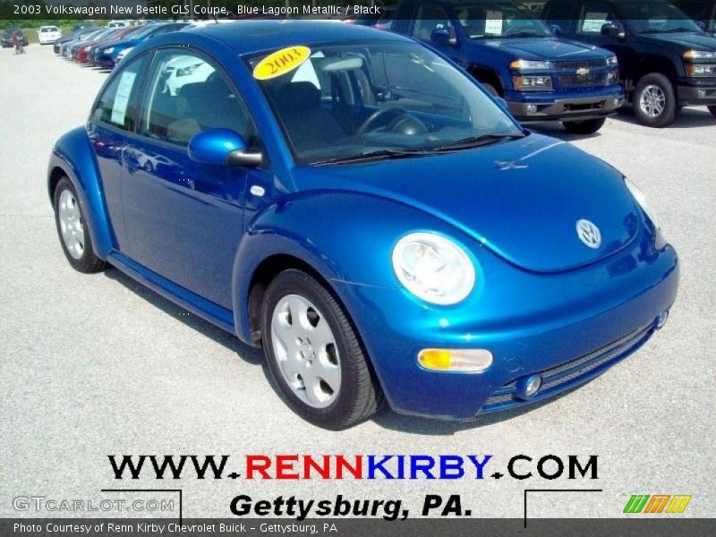 Blue Lagoon Metallic / Black 2003 Volkswagen New Beetle GLS Coupe