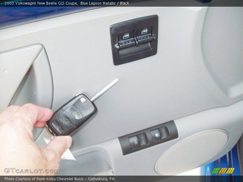 Blue Lagoon Metallic / Black 2003 Volkswagen New Beetle GLS Coupe