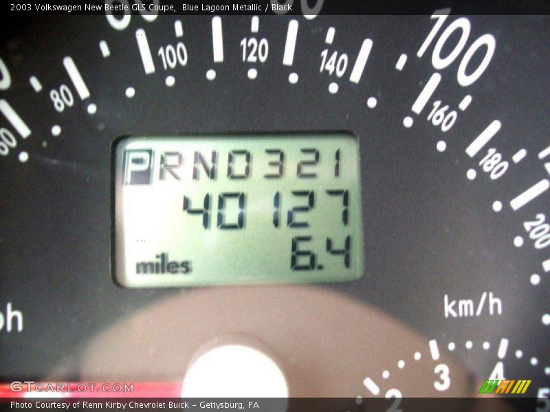 Blue Lagoon Metallic / Black 2003 Volkswagen New Beetle GLS Coupe
