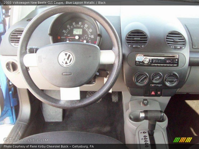Blue Lagoon Metallic / Black 2003 Volkswagen New Beetle GLS Coupe