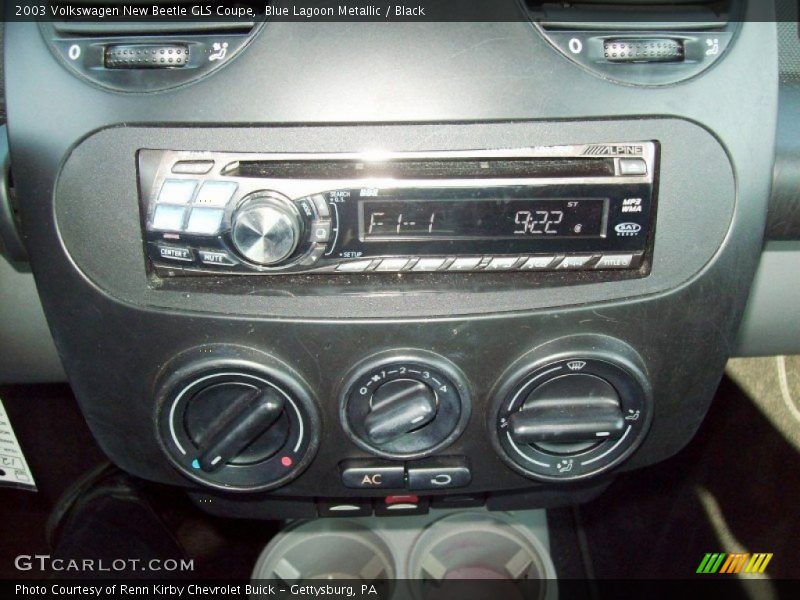 Blue Lagoon Metallic / Black 2003 Volkswagen New Beetle GLS Coupe