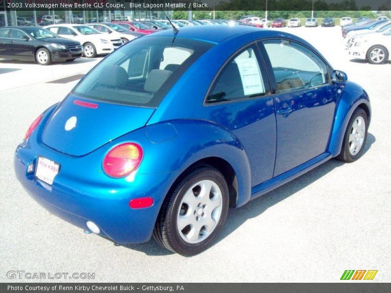Blue Lagoon Metallic / Black 2003 Volkswagen New Beetle GLS Coupe