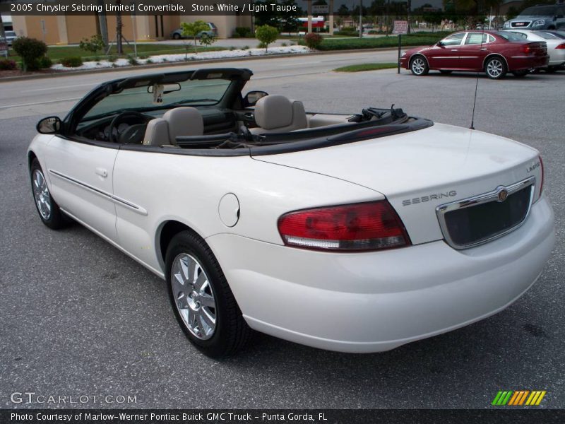 Stone White / Light Taupe 2005 Chrysler Sebring Limited Convertible