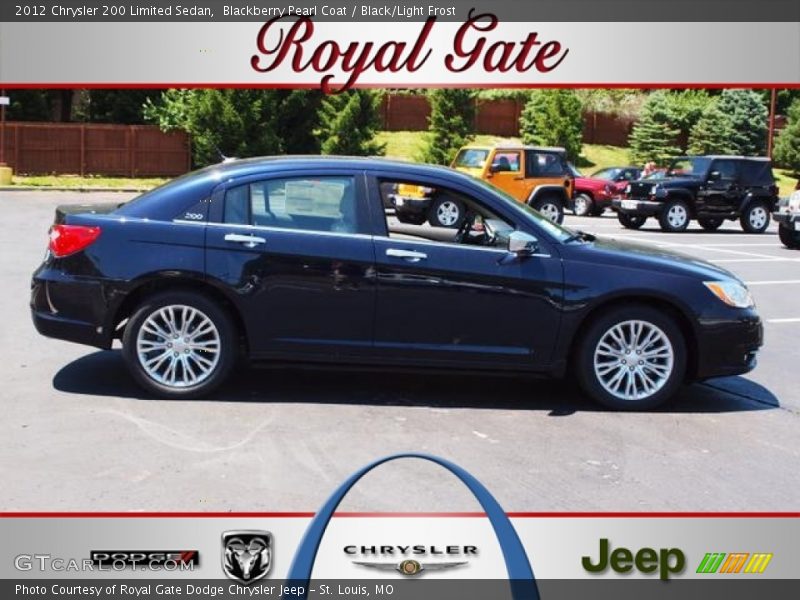 Blackberry Pearl Coat / Black/Light Frost 2012 Chrysler 200 Limited Sedan