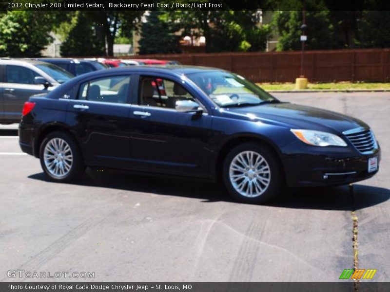 Blackberry Pearl Coat / Black/Light Frost 2012 Chrysler 200 Limited Sedan