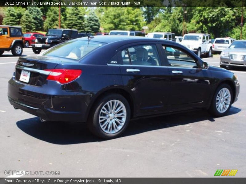 Blackberry Pearl Coat / Black/Light Frost 2012 Chrysler 200 Limited Sedan