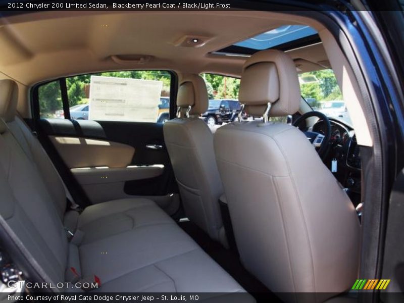 Blackberry Pearl Coat / Black/Light Frost 2012 Chrysler 200 Limited Sedan
