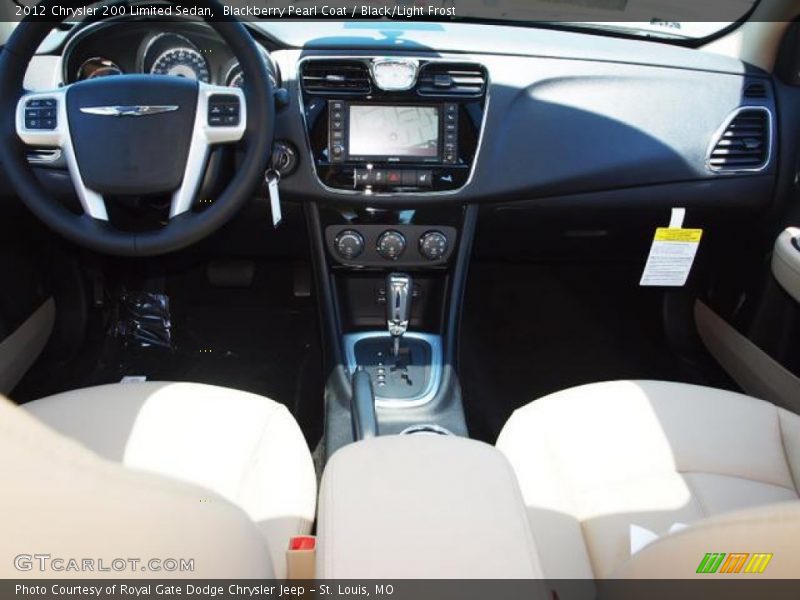Blackberry Pearl Coat / Black/Light Frost 2012 Chrysler 200 Limited Sedan