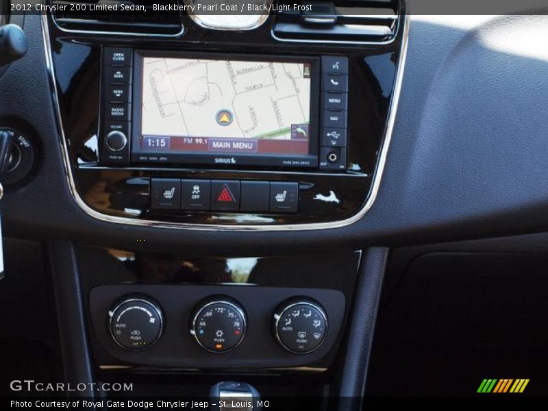 Blackberry Pearl Coat / Black/Light Frost 2012 Chrysler 200 Limited Sedan