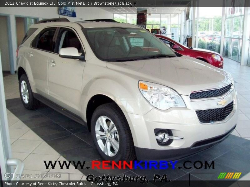 Gold Mist Metallic / Brownstone/Jet Black 2012 Chevrolet Equinox LT