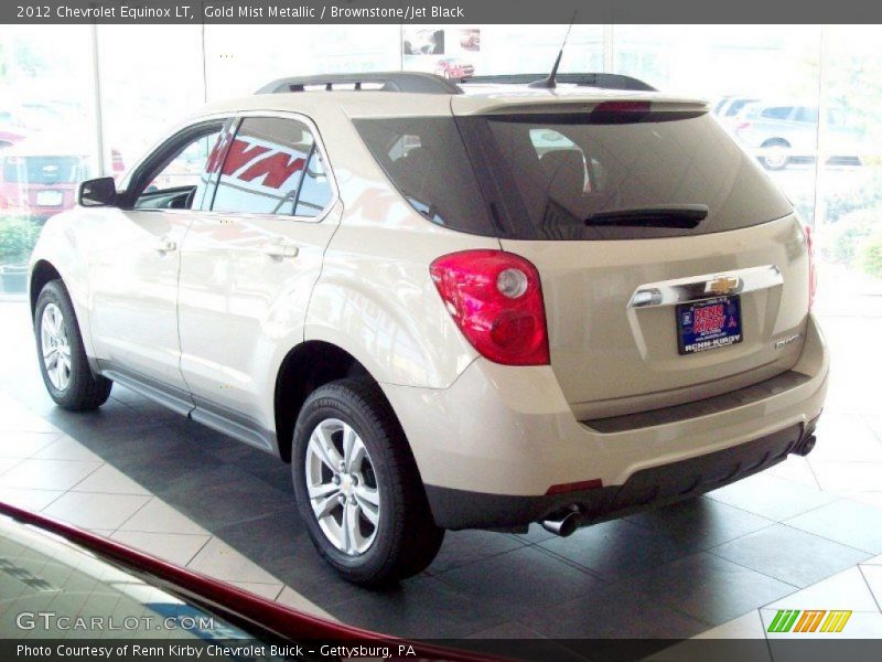 Gold Mist Metallic / Brownstone/Jet Black 2012 Chevrolet Equinox LT