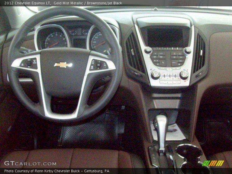 Gold Mist Metallic / Brownstone/Jet Black 2012 Chevrolet Equinox LT