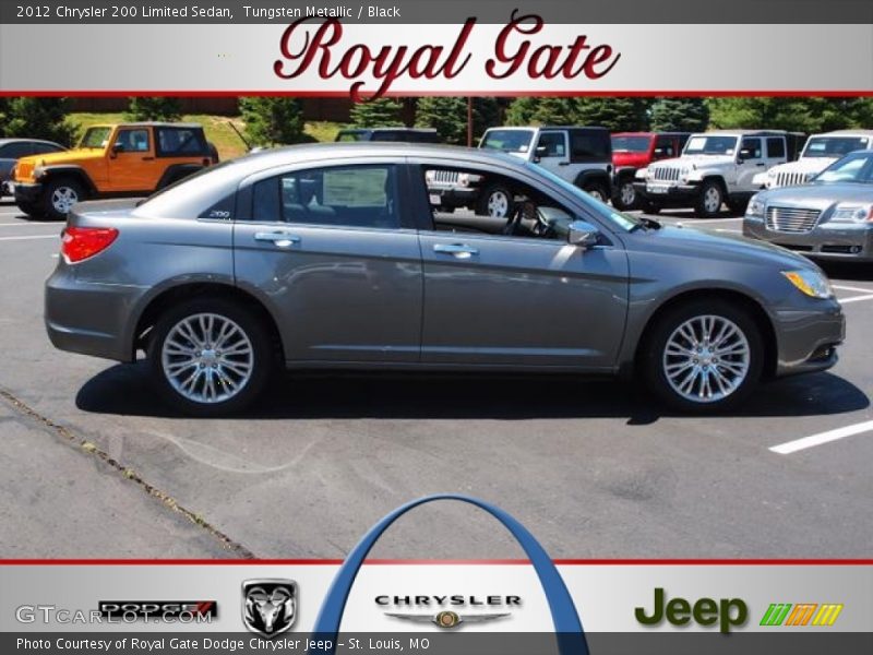 Tungsten Metallic / Black 2012 Chrysler 200 Limited Sedan