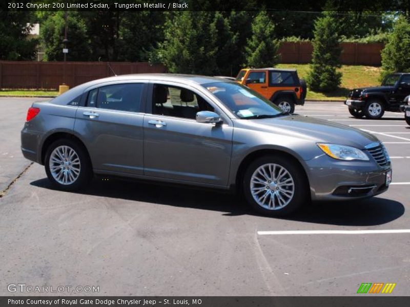 Tungsten Metallic / Black 2012 Chrysler 200 Limited Sedan