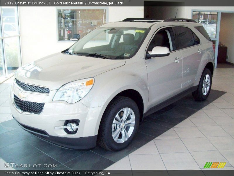 Gold Mist Metallic / Brownstone/Jet Black 2012 Chevrolet Equinox LT