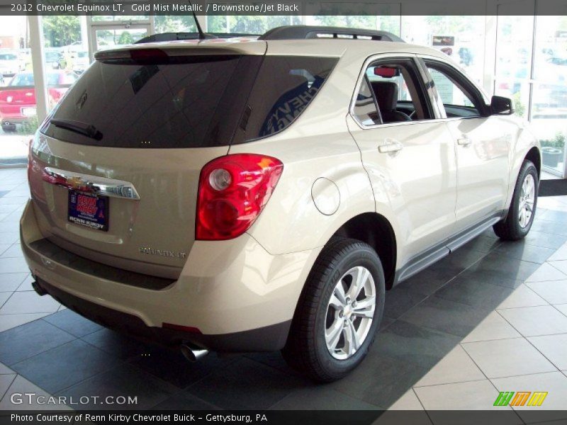 Gold Mist Metallic / Brownstone/Jet Black 2012 Chevrolet Equinox LT