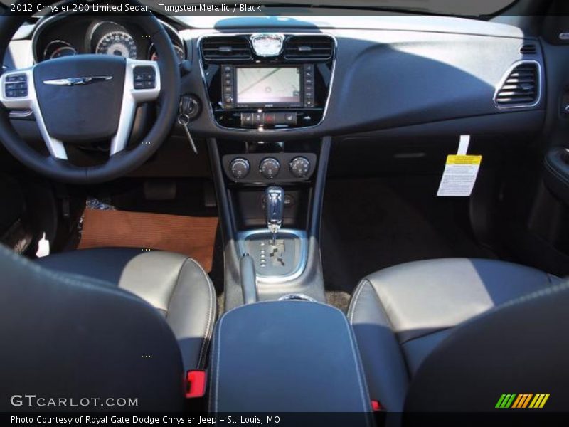 Tungsten Metallic / Black 2012 Chrysler 200 Limited Sedan
