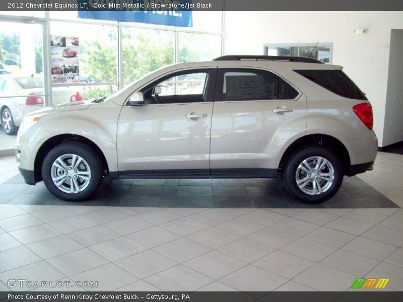 Gold Mist Metallic / Brownstone/Jet Black 2012 Chevrolet Equinox LT