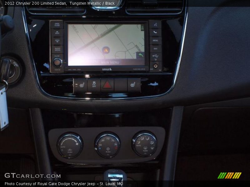 Tungsten Metallic / Black 2012 Chrysler 200 Limited Sedan