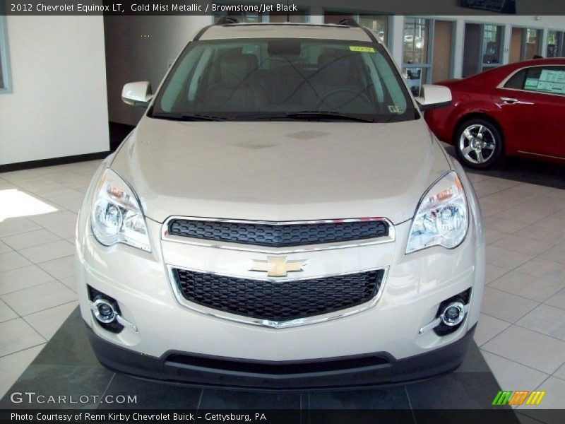 Gold Mist Metallic / Brownstone/Jet Black 2012 Chevrolet Equinox LT