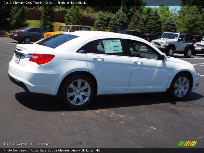 Bright White / Black 2012 Chrysler 200 Touring Sedan