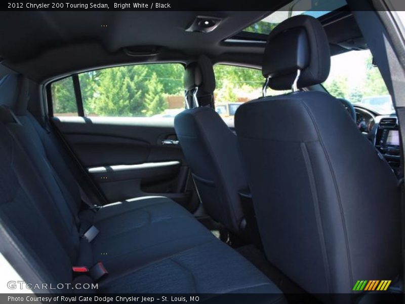Bright White / Black 2012 Chrysler 200 Touring Sedan