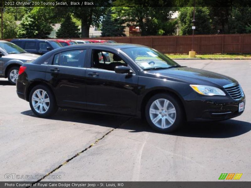 Black / Black 2012 Chrysler 200 Touring Sedan