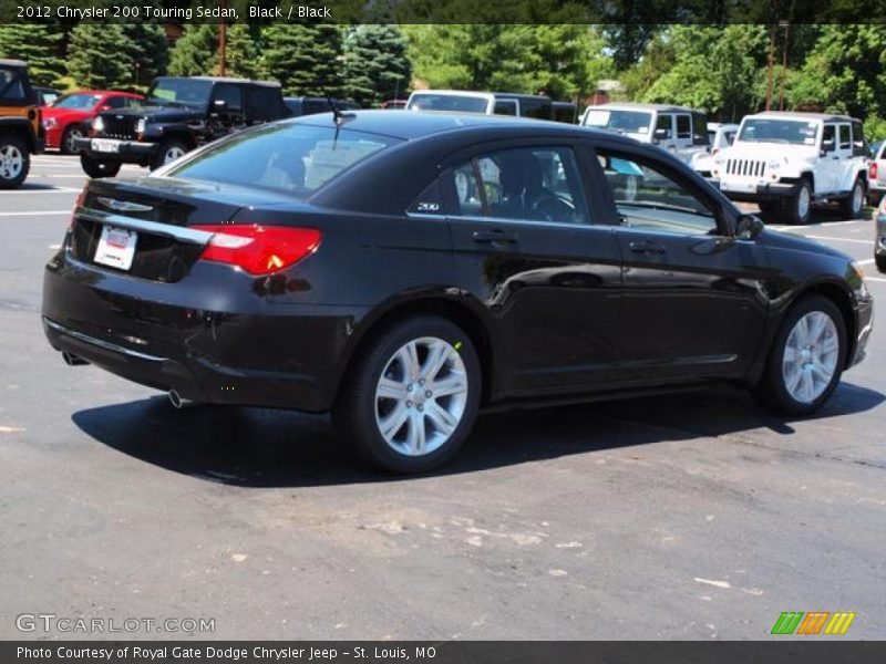 Black / Black 2012 Chrysler 200 Touring Sedan