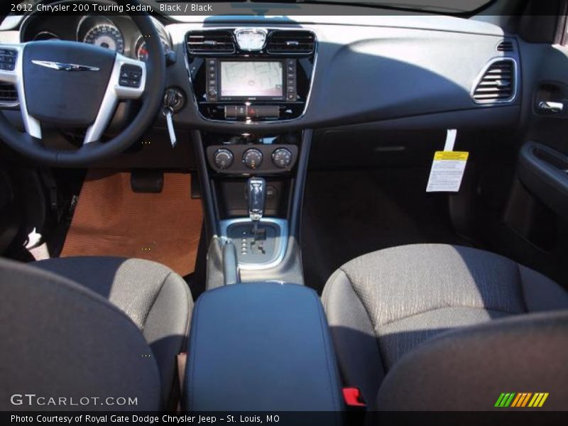 Black / Black 2012 Chrysler 200 Touring Sedan