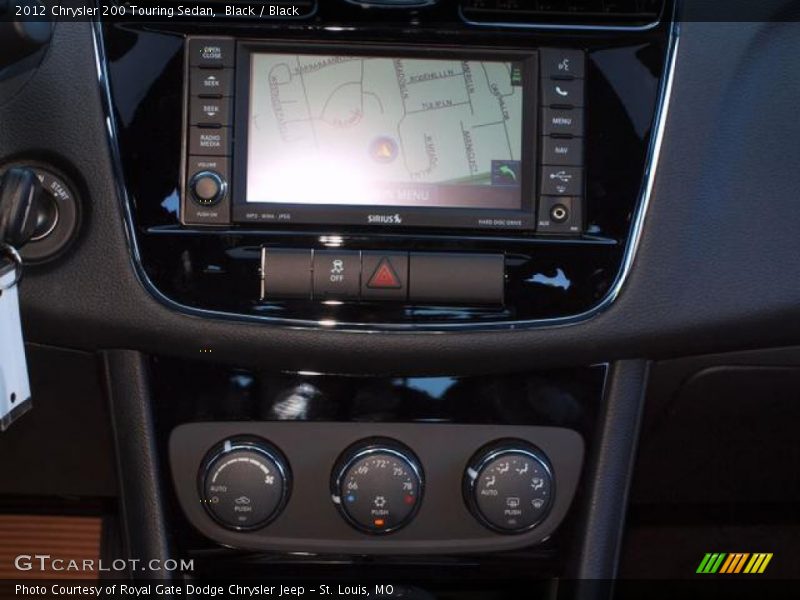 Black / Black 2012 Chrysler 200 Touring Sedan